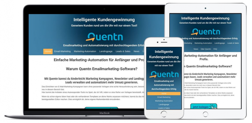 Jetzt Quentn-Emailmarketing-Software kostenlos testen
